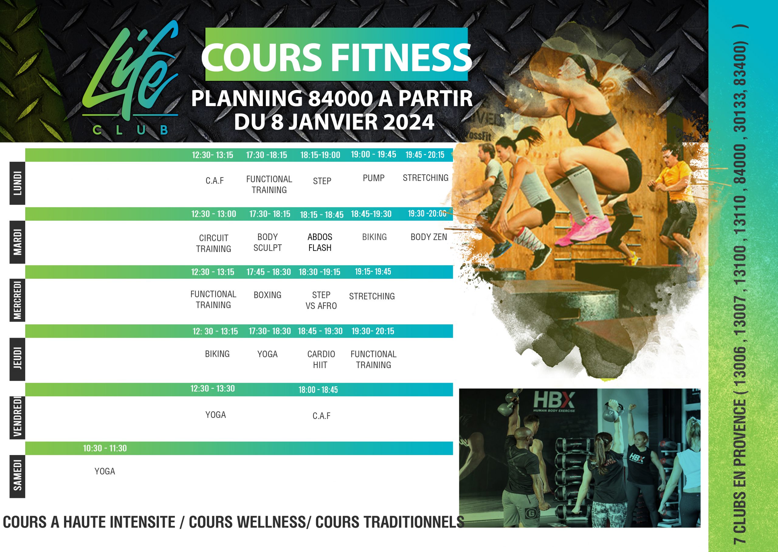 Planning fitness 84000 pour 2024